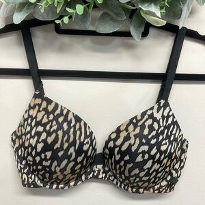 Victoria’s Secret Push-Up Bra Leopard Animal Print 34D